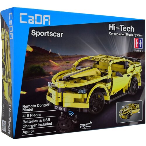 Klocki plastikowe CADA Hi-Tech Double Eagle Samochód wyścigowy RC Zdalne sterowanie C51008W