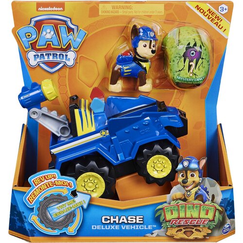 Samochód SPIN MASTER Psi Patrol Chase Deluxe Dino Rescue + figurki 6056930