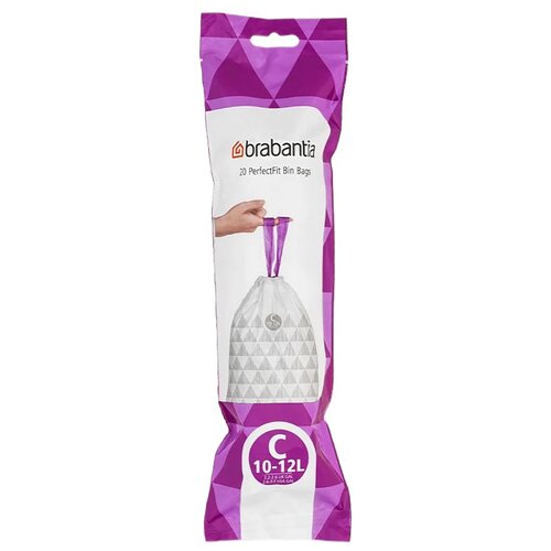 Worki na śmieci BRABANTIA 10-12L (20 sztuk) Różowy