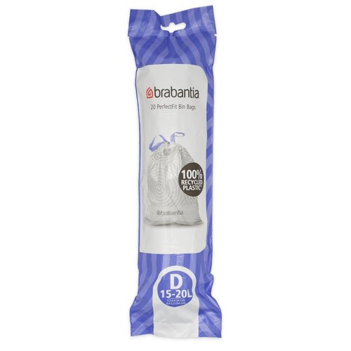 Worki na śmieci BRABANTIA 15-20L (20 sztuk) Niebieski
