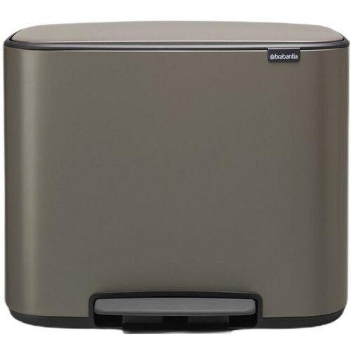 Kosz na śmieci z pedałem BRABANTIA Bo 121203 dwa wiadra, stal nierdzewna 11L + 23L Platynowy