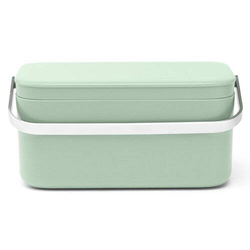 Pojemnik na odpady spożywcze BRABANTIA 215803, wytrzymały, do mycia w zmywarce, łatwe przenoszenie SinkSide 1,8L Zielony