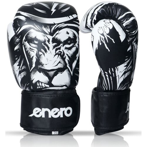 Rękawice bokserskie ENERO Tiger (rozmiar 8 oz) Czarno-biały