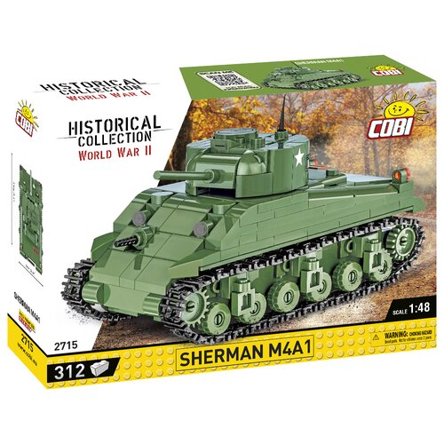 Klocki plastikowe COBI Historical Collection World War II Sherman M4A1 COBI-2715