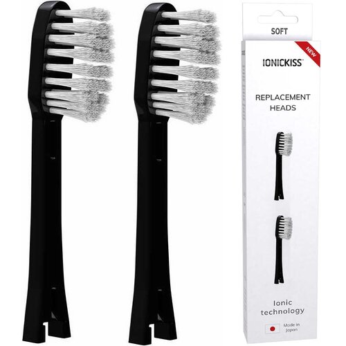 Oryginalna końcówka szczoteczki IONICKISS Ionpa Home&Premium Czarny (2 sztuki) (Do codziennego czyszczenia)