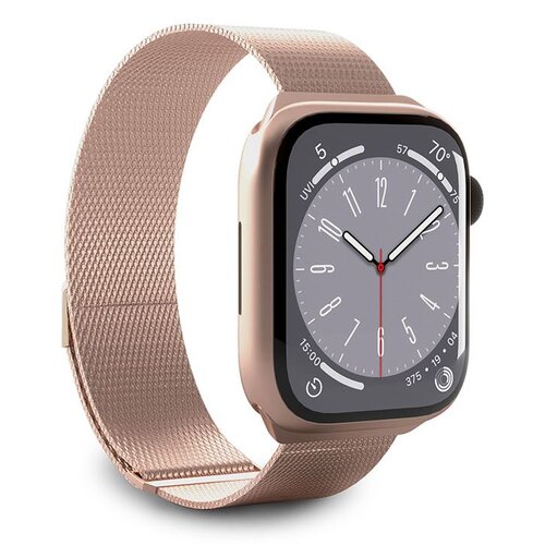 Pasek PURO Milanese Magnetic Band do Apple Watch 38/40/41mm Różowe złoto