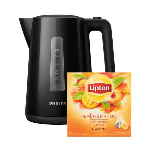 Czajnik PHILIPS HD9318/20 + Herbata LIPTON Brzoskwinia i Mango (20 sztuk)