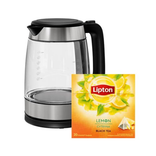 Czajnik ELECTROLUX E4GK1-4GB + Herbata LIPTON Cytryna (20 sztuk)