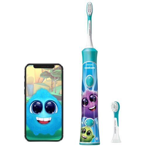 Szczoteczka soniczna PHILIPS Sonicare For Kids HX6322/04 + Pasta do zębów BLEND-A-MED 3D White Luxe Charcoal 75 ml + Płyn do płukania jamy ustnej ORAL-B Pro-Expert Deep Clean 500 ml + Nić dentystyczna ORAL-B Pro-Expert Clinic Line