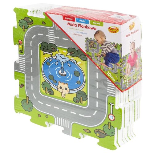 Mata piankowa SMILY PLAY Puzzle 29 x 29 cm Ulica SP84357 (9 elementów)