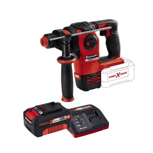 Młot udarowo-obrotowy EINHELL Herocco Solo 4513900 + Akumulator EINHELL PXC 4512042 4Ah 18V + Ładowarka