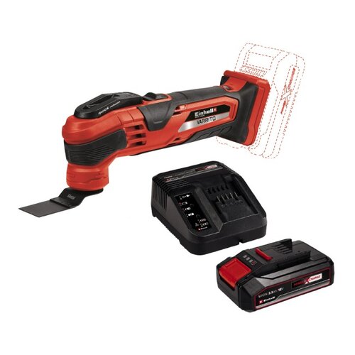 Narzędzie wielofunkcyjne EINHELL Varrito Solo 4465160 + Akumulator EINHELL 4512097 2.5 Ah 18V + Ładowarka