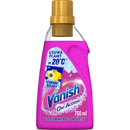 Odplamiacz do prania VANISH Oxi Action Różowy 750 ml
