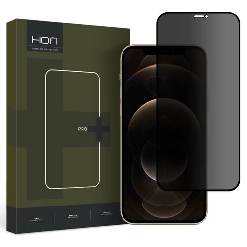 Szkło Prywatyzujące HOFI Anti Spy Glass Pro+ do Apple iPhone 12/12 Pro Privacy