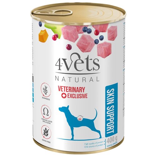 Karma dla psa 4VETS NATURAL Skin Support 400 g