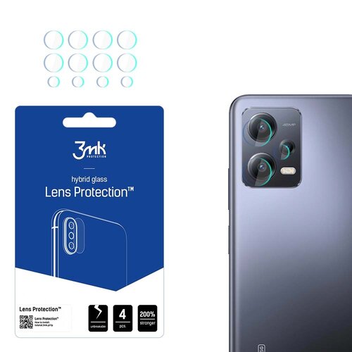 Szkło hybrydowe na obiektyw 3MK Lens Protection Camera do Xiaomi Redmi Note 12 Pro/12 Pro+