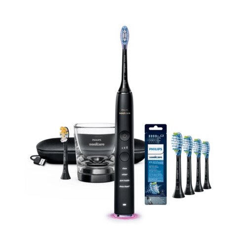 Szczoteczka soniczna PHILIPS Sonicare DiamondClean 9000 HX9917/89 + Końcówka szczoteczki PHILIPS Sonicare HX9044/33 (4 sztuki)