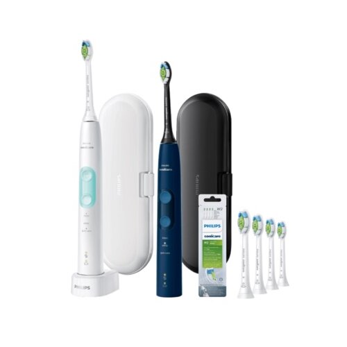 Szczoteczka soniczna PHILIPS Sonicare HX6851/34 + Końcówka szczoteczki PHILIPS Sonicare W Optimal White HX6064/10 (4 sztuki)