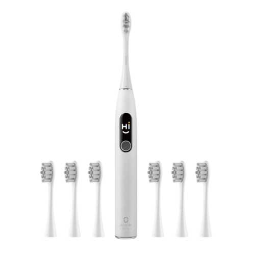 Szczoteczka soniczna OCLEAN X Pro Elite + Końcówka szczoteczki OCLEAN Standard P2S6 W06 (6 sztuk)
