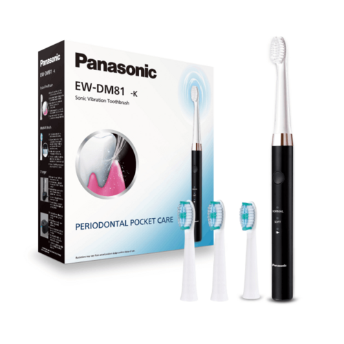Szczoteczka soniczna PANASONIC EW-DM81-K503 + Końcówka szczoteczki PANASONIC WEW0974W503 (2 sztuki)