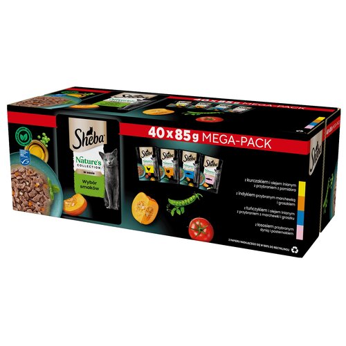Karma dla kota SHEBA Nature Collection (40 x 85 g)
