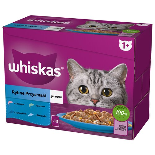 Karma dla kota WHISKAS Rybne przysmaki (12 x 85 g)