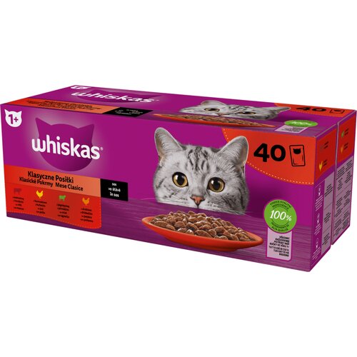 Karma dla kota WHISKAS Mix Smaków (40 x 85 g)