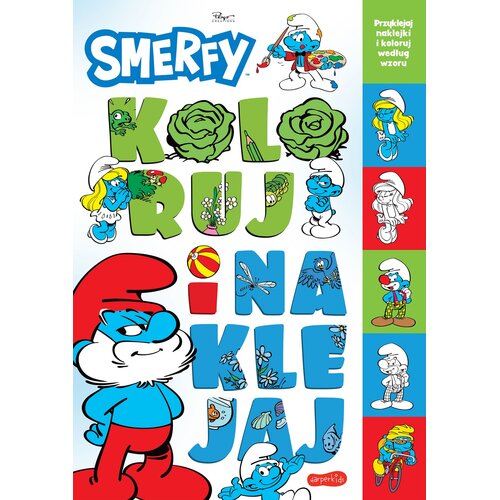 Kolorowanka Smerfy Koloruj i naklejaj