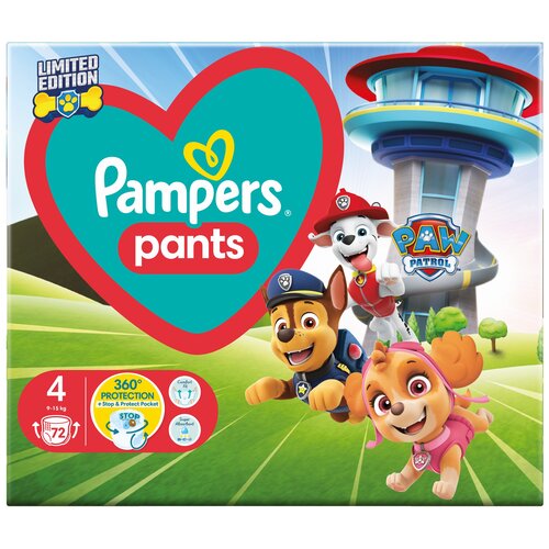 Pieluchomajtki PAMPERS Pants Psi Patrol 4 (72 szt.)