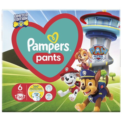 Pieluchomajtki PAMPERS Pants Psi Patrol 6 (60 szt.)