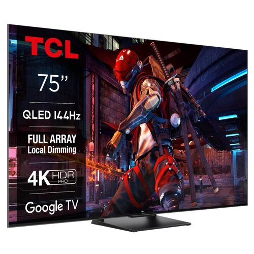 Telewizor TCL 75C745 75" QLED 4K 144Hz Google TV Full Array Dolby Vision Dolby Atmos HDMI 2.1