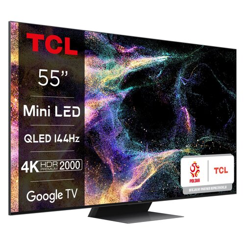 Telewizor TCL 55C845 55" MINILED 4K 144Hz Google TV Dolby Vision Dolby Atmos HDMI 2.1