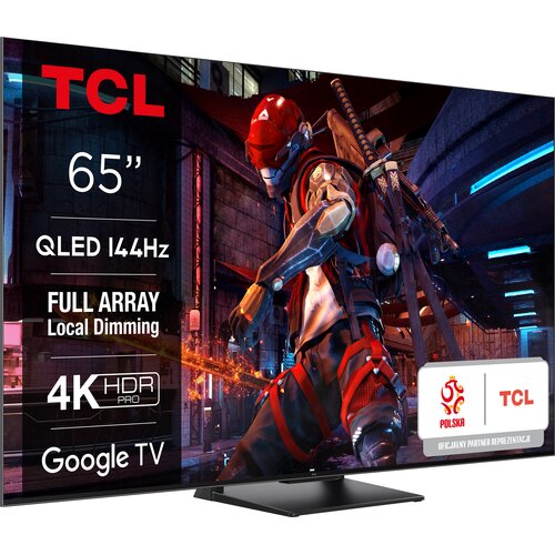 Telewizor TCL 65C745 65" QLED 4K 144Hz Google TV Full Array Dolby Vision Dolby Atmos HDMI 2.1