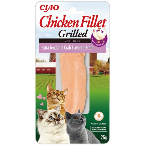 Przysmak dla kota INABA Filet z kurczaka w bulionie o smaku kraba 25 g