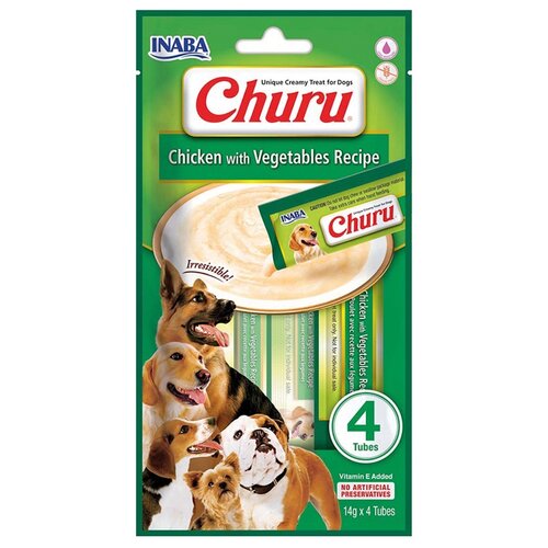 Przysmak dla psa INABA Churu Kurczak z warzywami  (4 x 14 g)