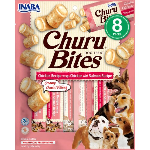 Przysmak dla psa INABA Churu Bites Kurczak z łososiem (8 x 12 g)