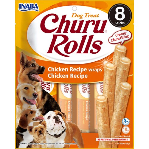 Przysmak dla psa INABA Churu Rolls Kurczak wrapy (8 x 12g)