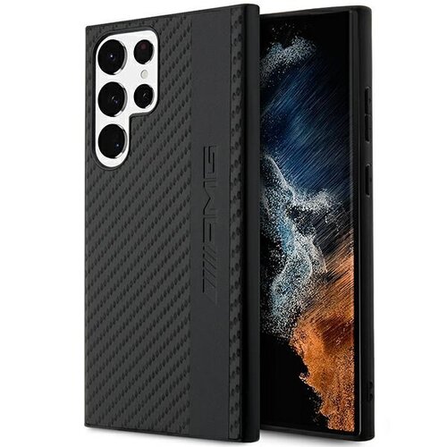 Etui AMG Carbon Stripe&Embossed do Samsung S23 Ultra S918 Czarny