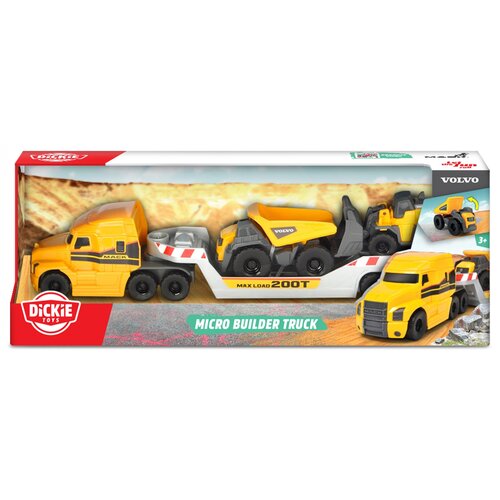 Zestaw pojazdów DICKIE TOYS Constructor Volvo Micro Builder 203725005 (3 szt.)