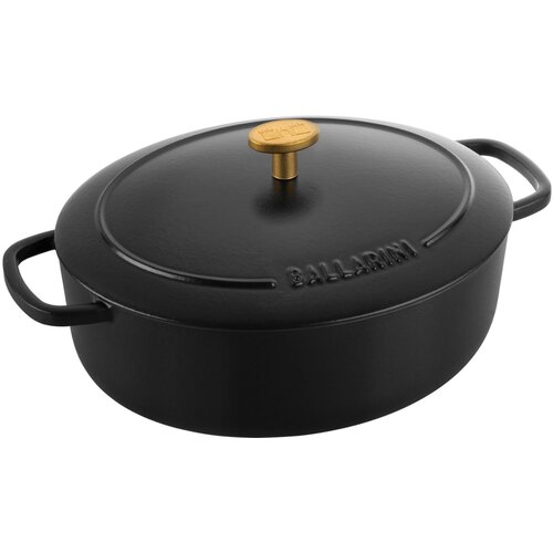Garnek żeliwny BALLARINI Bellamonte Czarny 31 cm