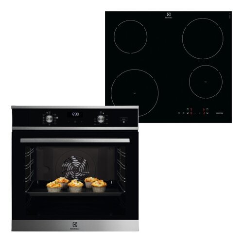 Piekarnik ELECTROLUX EOD5C70X SteamBake Elektryczny parowy Czarno-srebrny A + Płyta indukcyjna ELECTROLUX EIT60420C