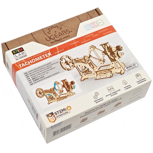 Zabawka drewniana UGEARS Stem lab 3D Tachometr 70153 (133 elementy)