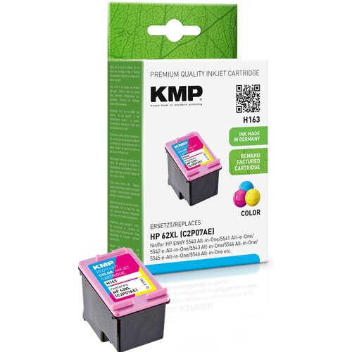 Tusz KMP do HP 62XL C2P07AE Kolorowy 18 ml 1741,4030