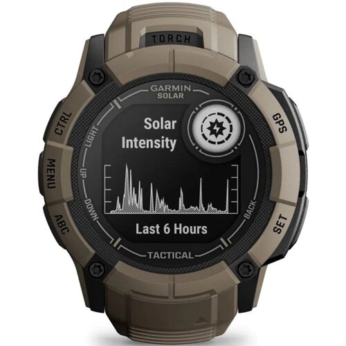 Zegarek sportowy GARMIN Instinct 2X Solar Tactical Edition Brązowy