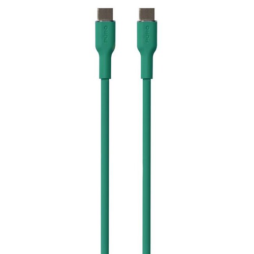 Kabel USB Typ-C - USB Typ-C PURO Icon Soft Cable 1.5 m Zielony