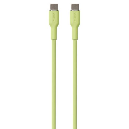 Kabel USB Typ-C - USB Typ-C PURO Icon Soft Cable 1.5 m Jasnozielony