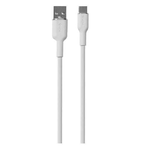 Kabel USB - USB Typ-C PURO Icon Soft Cable 1.5 m Biały