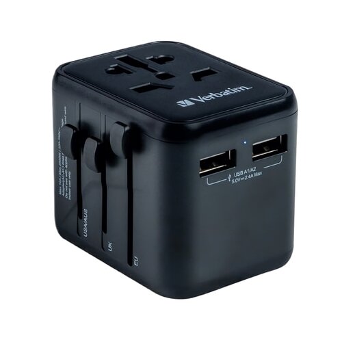 Adapter podróżny VERBATIM UTA-01 2 x USB (Globalny)