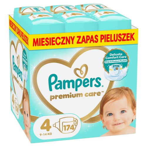 Pieluchy PAMPERS Premium Care Monthly Box 4 Maxi (174 szt.)