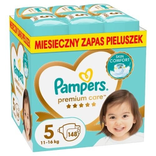Pieluchy PAMPERS Premium Care Monthly Box 5 Junior (148 szt.)